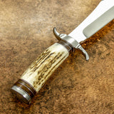 UK Custom knife, Stag antler bowie