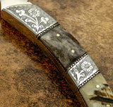 Fileworked and engraved custom details. UK custom tomahawk, Axe, Hatchet
