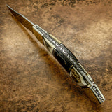 Buy uk custom folding pocket knife, lock back, stag antler