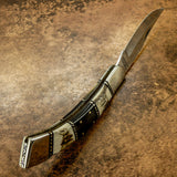 Buy uk custom folding pocket knife, lock back, stag antler