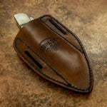 BUY UK CUSTOM LEATHER SHEATH, UK FOLDING KNIFE LEATHER SHEATH