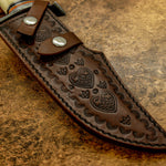 Buy UK Custom knife Leather Sheath carving tooling stamping