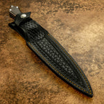 buy Uk custom leather sheath boot knife dagger