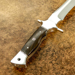 IMPACT CUTLERY RARE CUSTOM D2 FULL TANG SKINNING BOWIE KNIFE