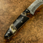 IMPACT CUTLERY RARE CUSTOM DAMASCUS SKINNING KNIFE