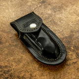 BUY UK CUSTOM LEATHER SHEATH, UK FOLDING KNIFE LEATHER SHEATH