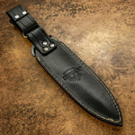 IMPACT CUTLERY RARE CUSTOM DAMASCUS DAGGER KNIFE SCRIMSHAW