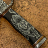 UK Custom Art Knife, Scrimshaw Knife