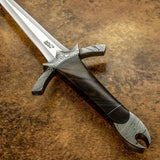 IMPACT CUTLERY RARE CUSTOM D2 MASSIVE  SWORD BURL WOOD HANDLE