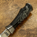 IMPACT CUTLERY RARE CUSTOM D2 ART DAGGER KNIFE SCRIMSHAW WORK