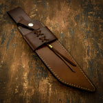 UK custom leather sheath knife