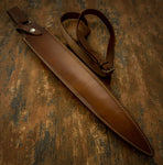 UK custom sword leather sheath maker. Leather work, custom swords leather sheath, leather scabbard UK