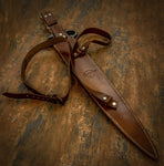 UK custom sword leather sheath maker. Leather work, custom swords leather sheath, leather scabbard UK