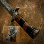 IMPACT CUTLERY RARE CUSTOM DAMASCUS BOWIE KNIFE