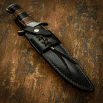 IMPACT CUTLERY RARE CUSTOM DAMASCUS BOWIE KNIFE