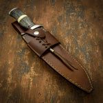 Buy Uk custom leather sheath, chef knife, cleaver knife, kitchen knife