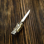 IMPACT CUTLERY RARE CUSTOM  FULL TANG NECK MINIATURE KNIFE
