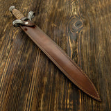 UK custom sword leather sheath maker. Leather work, custom swords leather sheath, leather scabbard UK