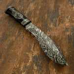 IMPACT CUTLERY RARE CUSTOM BOWIE KNIFE SCRIMSHAW WORK