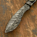 IMPACT CUTLERY RARE CUSTOM BOWIE KNIFE SCRIMSHAW WORK