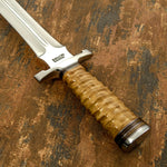 IMPACT CUTLERY RARE CUSTOM D2 LARGE FULLER DAGGER KNIFE