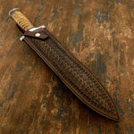 IMPACT CUTLERY RARE CUSTOM D2 LARGE FULLER DAGGER KNIFE