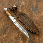 IMPACT CUTLERY RARE CUSTOM D2 FULL TANG BUSHCRAFT SKINNING KNIFE