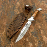 IMPACT CUTLERY RARE CUSTOM D2 FULL TANG BUSHCRAFT SKINNING KNIFE