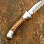 IMPACT CUTLERY RARE CUSTOM D2 FULL TANG BUSHCRAFT SKINNING KNIFE