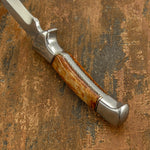 IMPACT CUTLERY RARE CUSTOM D2 FULL TANG BUSHCRAFT SKINNING KNIFE