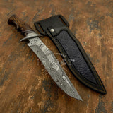 IMPACT CUTLERY UK CUSTOM DAMASCUS BOWIE KNIFE