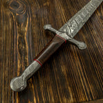 Fire Pattern cusotm Damascus Sword