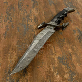 IMPACT CUTLERY RARE CUSTOM DAMASCUS BOWIE KNIFE
