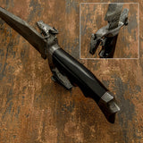 IMPACT CUTLERY RARE CUSTOM DAMASCUS BOWIE KNIFE