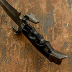 IMPACT CUTLERY RARE CUSTOM DAMASCUS BOWIE KNIFE
