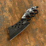 UK custom knife, Black powder coated, Resin Handle