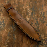 Buy UK Custom Boot Knife leather sheath. Tooling, Stamping, Carving
