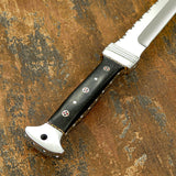 UK custom full tang sword, Mosaic Pins, Micarta Handle