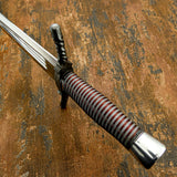 Wire wrapped Handle Custom damascus Sword