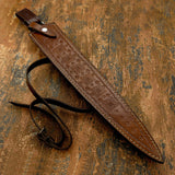 UK custom sword leather sheath maker. Leather work, custom swords leather sheath, leather scabbard UK