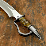 UK custom D-Guard Sasquatch Bowie, Stag Antler