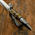 UK custom D-Guard Sasquatch Bowie, Stag Antler
