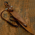 UK Custom bowie knife, Antique Stag Antler, Custom Damascus knife, Crown Antler