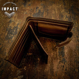 Impact Leather crafts, impact leather wallets, hand crafted