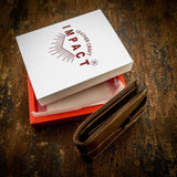 Impact Leather crafts, impact leather wallets, hand crafted