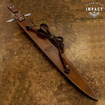 UK custom sword leather sheath maker. Leather work, custom swords leather sheath, leather scabbard UK