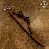UK custom sword leather sheath maker. Leather work, custom swords leather sheath, leather scabbard UK