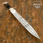Full Tang Custom Dagger, Blood Grooved