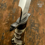 Buy UK Handmade Knife, UK Custom Knife, UK Hand made Knife, Hunting Knife, Dagger, Sword, Pocket Knife, Folding Knife, Chef Knife, Tracker, Survival knife, Bespoke, Kitchen Knife, Cleaver Knife, Bush craft, Axes, Hatchets, Matchets, Stag Bowie, Antler