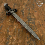 UK Custom Damascus Sword, Serpent & Eagle Claw Sword